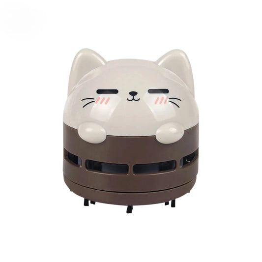 Mini Handheld Desktop Vacuum Cleaner Portable USB Rechargeable Cleaner Cartoon Shape Eraser Dander Confetti Cleaning Brush