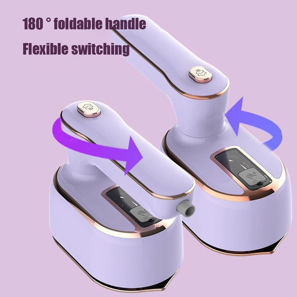 Mini Steam Iron Handheld Portable Garment Steamer Dry Wet Double Clothes Fabric Ironing Machine for Home Travel Household Gadget