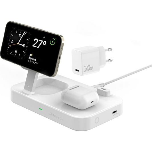 4smarts Qi2 Charging Station Trident white